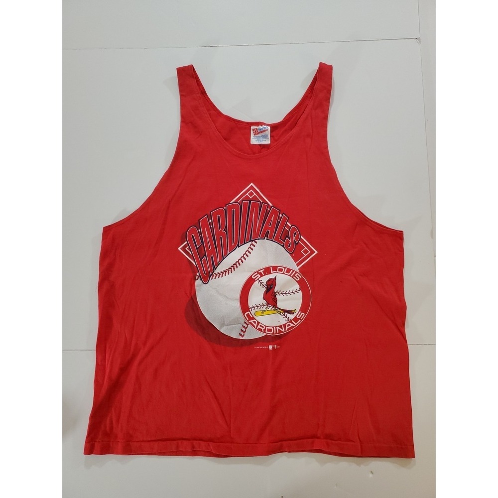 St Louis Cardinals Vintage 90s Tank Top Men's XL Hanes Heavyweight MLB 1994 USA